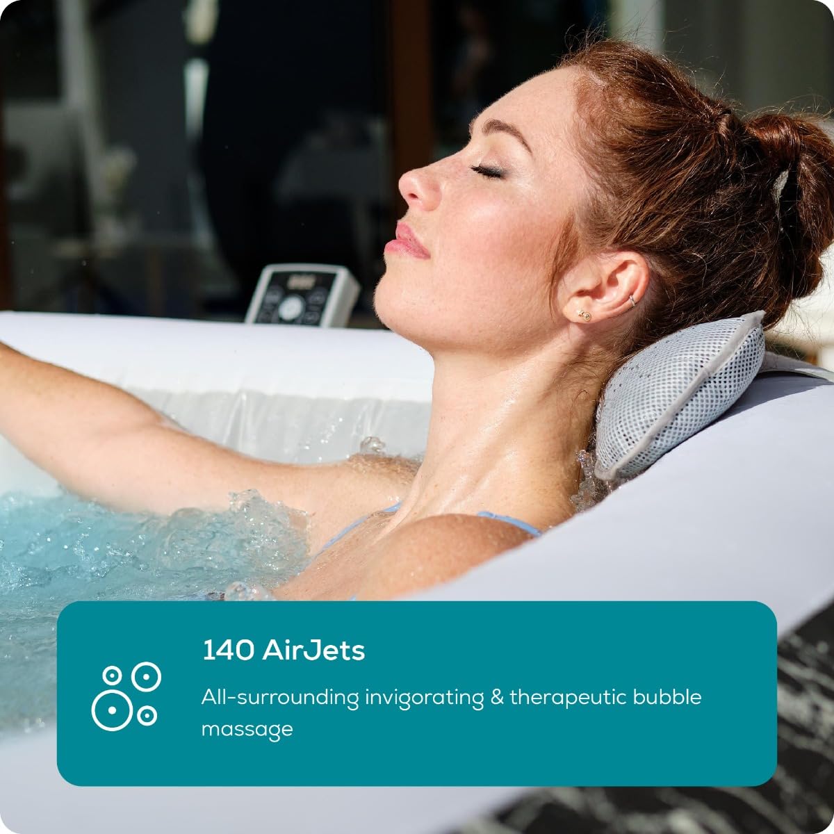 Lay-Z-Spa Florence Square Hot Tub, 4-6 Person