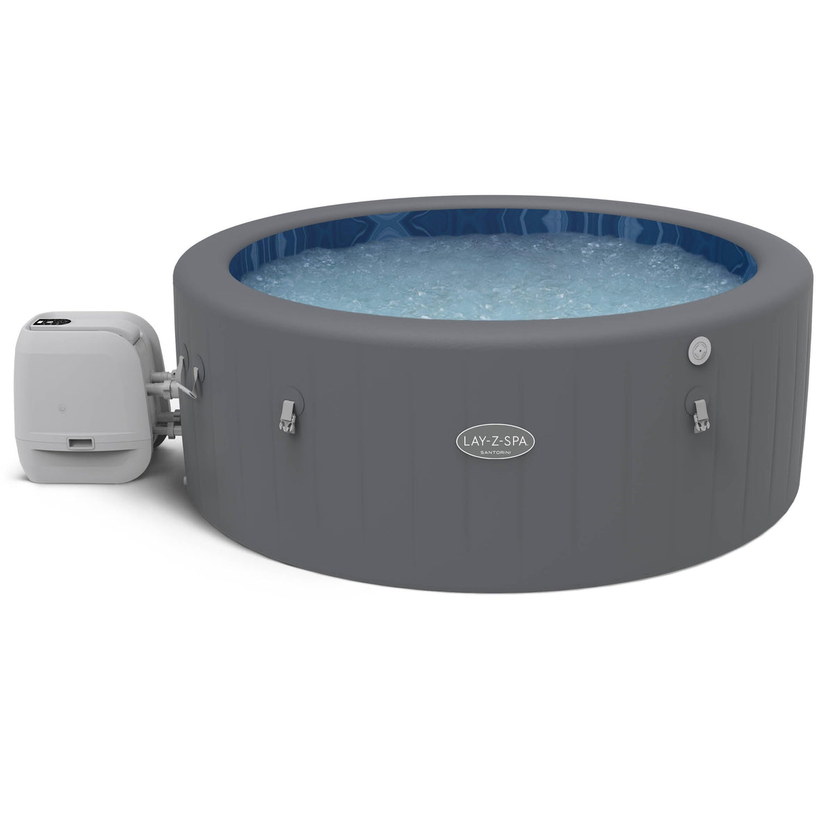 Lay-Z-Spa Santorini Round Hot Tub, 5-7 Person, Wifi App Control