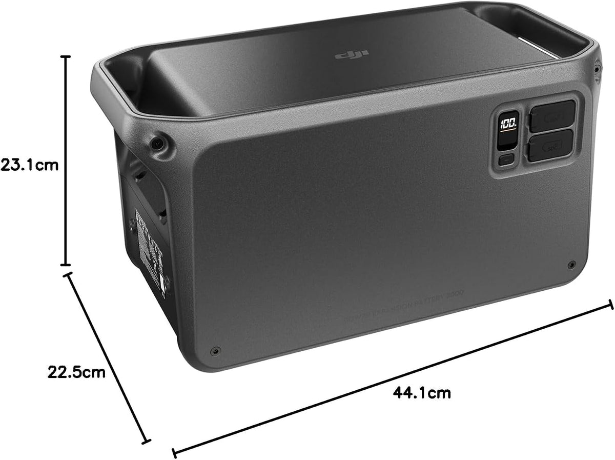 DJI Power Expansion Battery 2000, 2048Wh High-Capacity Expansion Battery for DJI Power 1000/1000 V2 / 2000, Extra Expandable Battery for Portable Generator, Home Backup, Camping, Rvs, Emergency