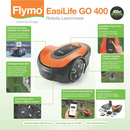 Easilife GO 400 Robot Lawnmower – Cuts Lawns up to 400M²