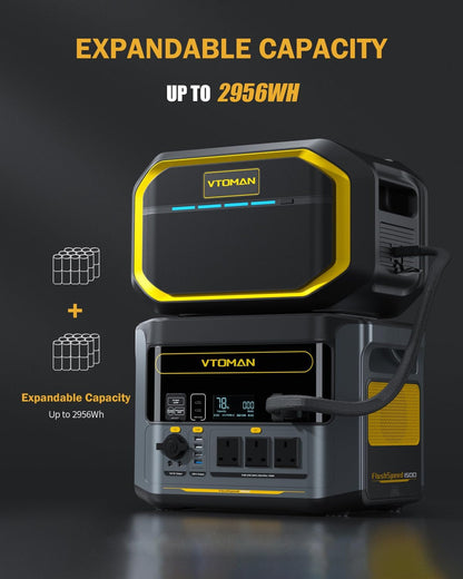 Flashspeed 1500 Power Station with Extra Battery, up to 2956Wh