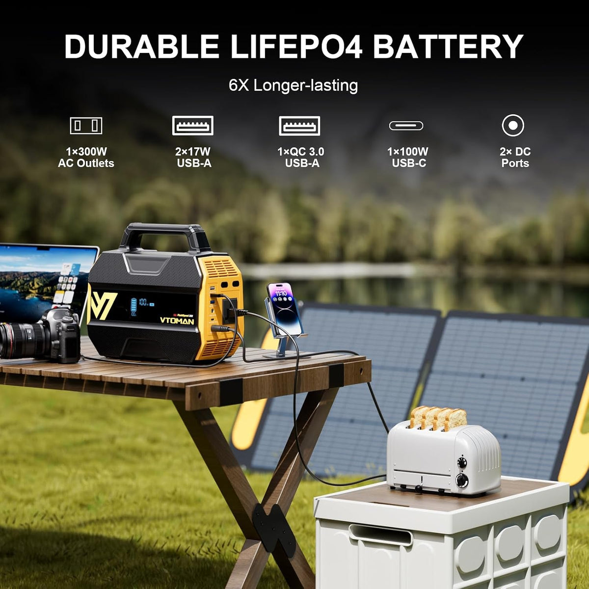 Flashspeed 300 Portable Power Station – 230Wh Lifepo4 Battery