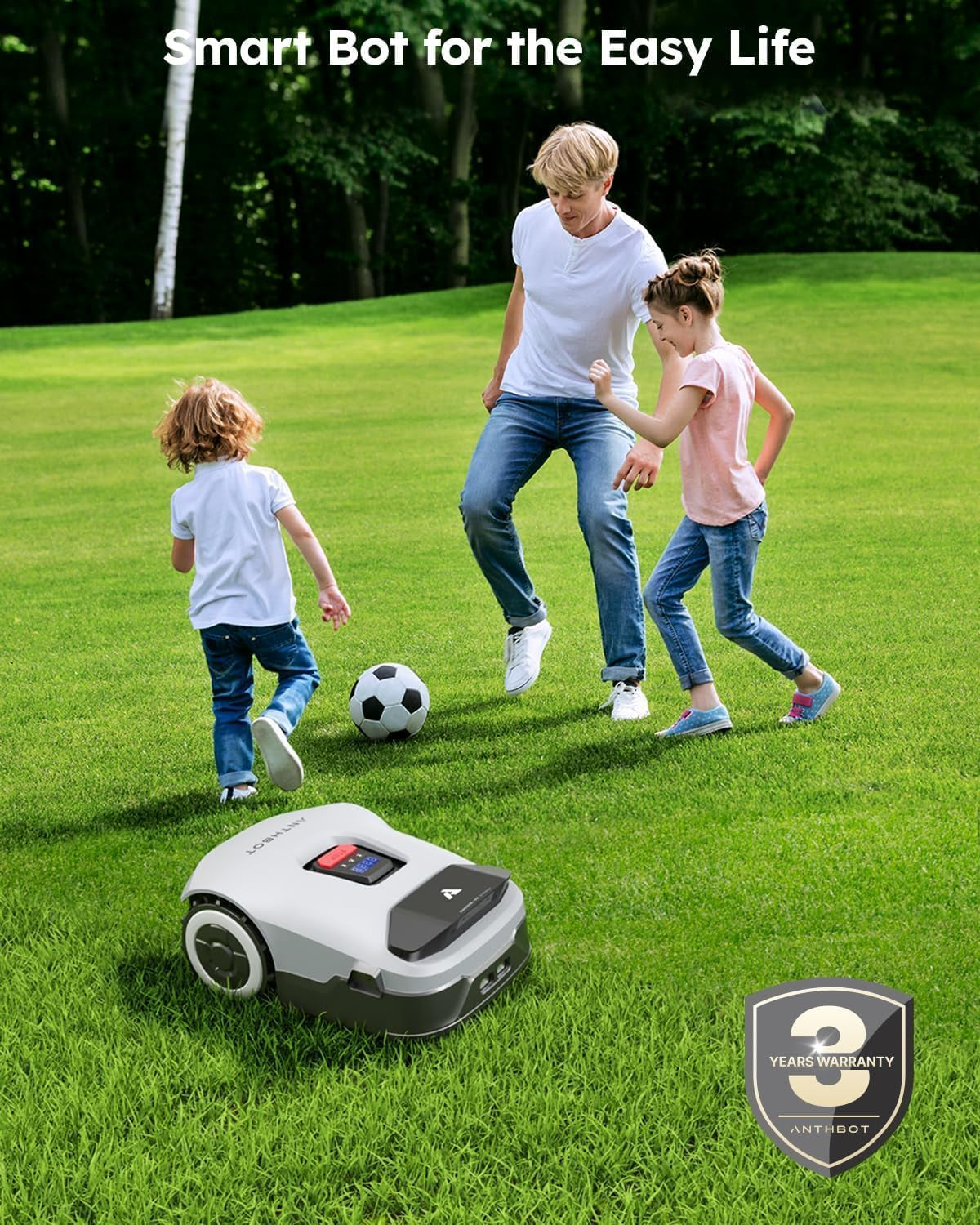 Robot Lawnmower NO Wire - 600M², Full Band Rtk+4-Eye Vision Robotic Lawn Mower, Automatic Mapping, 20 Multi-Zone Management, Accurate Obstacle Avoidance, APP Control