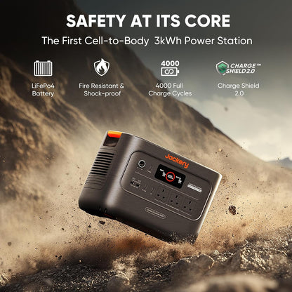 3000 V2, 3Kwh Lifepo4 Portable Power Station with 200W Solar Panel