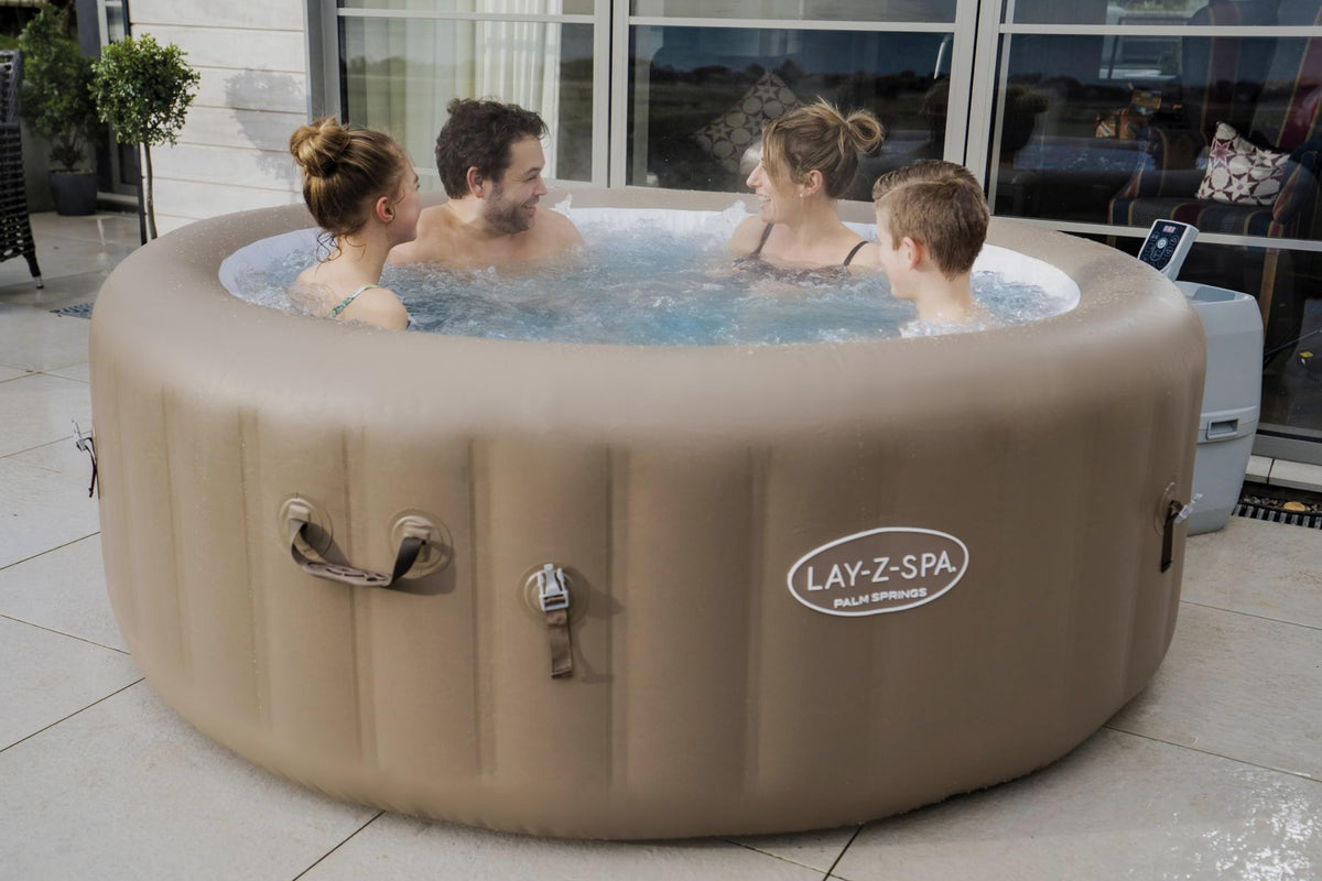 Lay-Z-Spa 77" x 28"/1.96m x 71cm Palm Springs AirJet 6 Sand