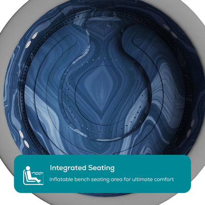 Lay-Z-Spa Santorini Round Hot Tub, 5-7 Person, Wifi App Control