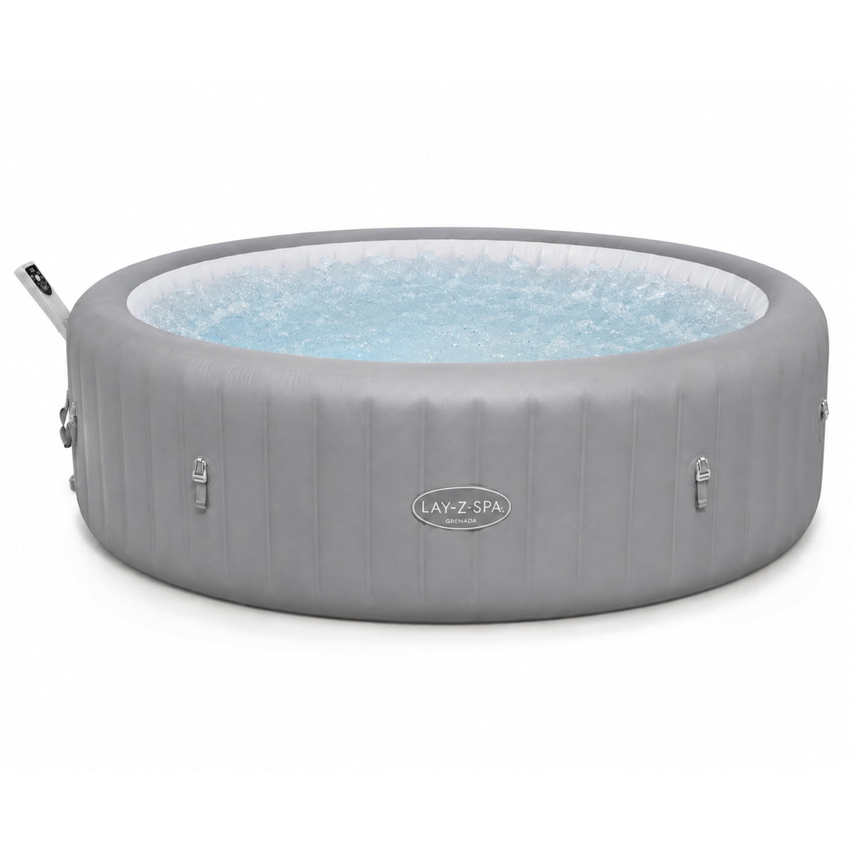 Lay-Z-Spa Grenada Round Hot Tub, 6-8 Person, Wifi App Control