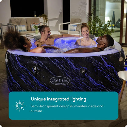 Lay-Z-Spa Florence Square Hot Tub, 4-6 Person