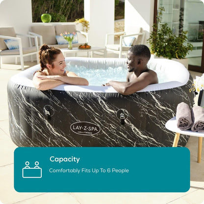Lay-Z-Spa Florence Square Hot Tub, 4-6 Person