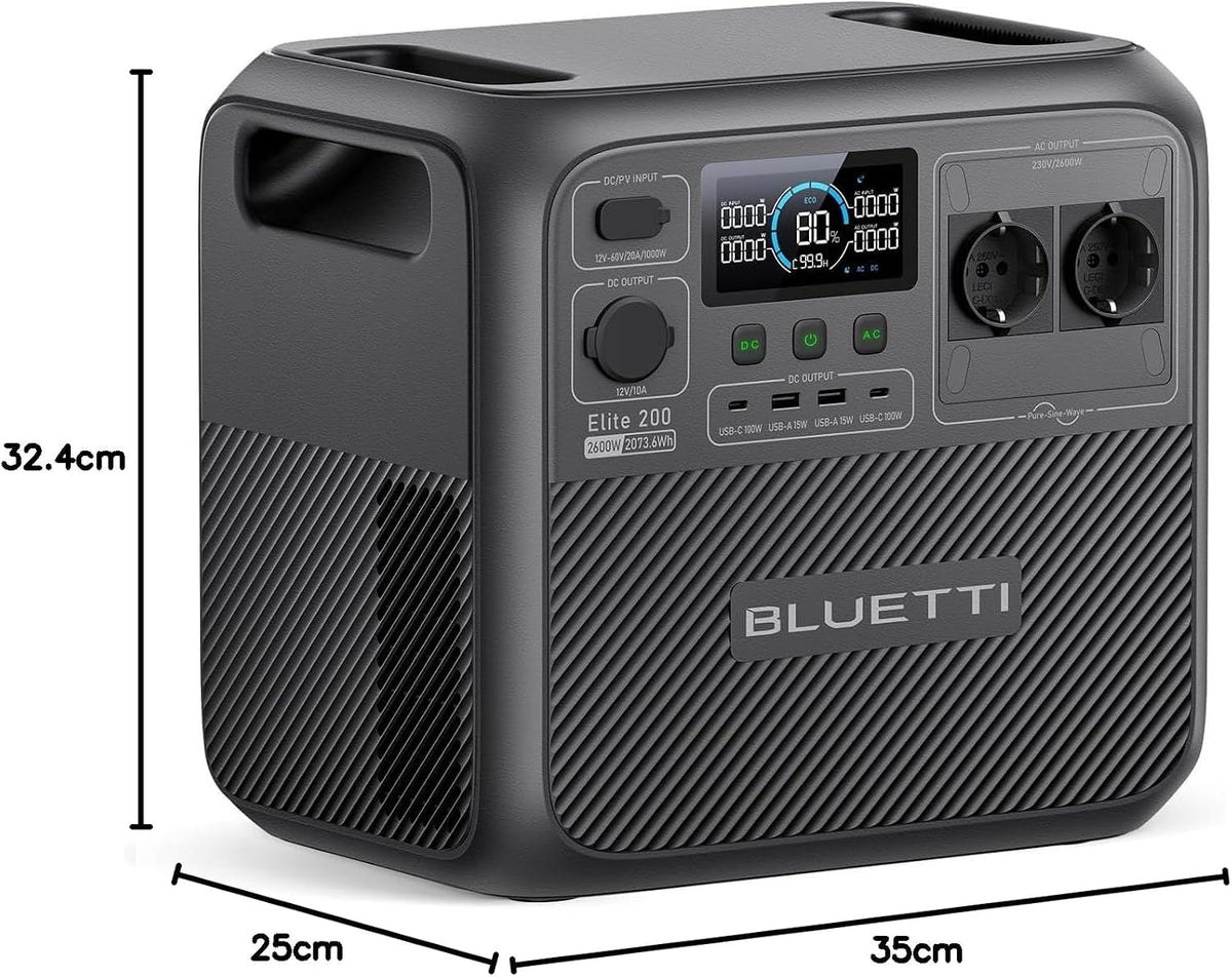 Elite 200 V2 Portable Power Station,2073.6Wh LFP Battery Backup