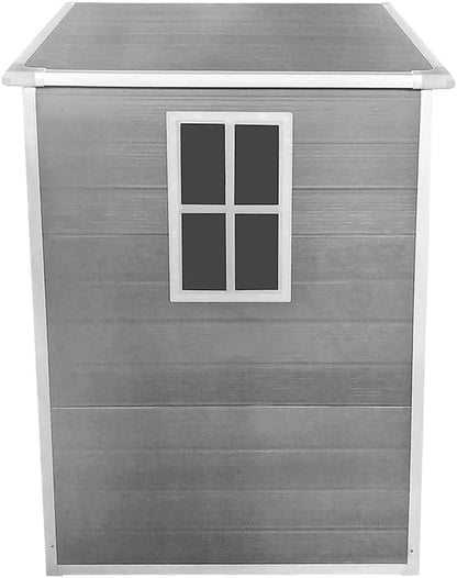 Plastic Sheds Garden Storage Outdoor Shed House, Grey, 6 X 4'(C), SLGJF3