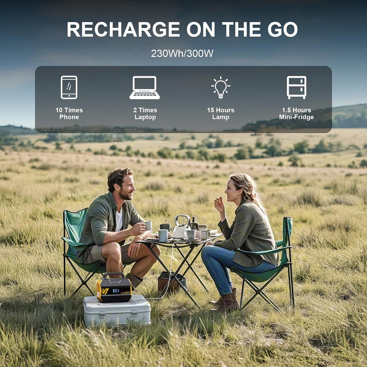 Flashspeed 300 Portable Power Station – 230Wh Lifepo4 Battery