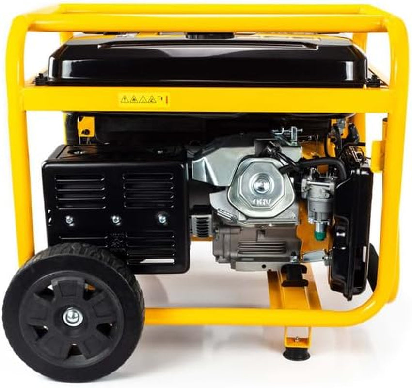 7.9Kw 9.8Kva Petrol Generator, 457Cc 15HP Site Generator, 115V & 230V, Electric & Recoil Start, 25L Fuel Tank, Wheel Kit, 3 Year Warranty