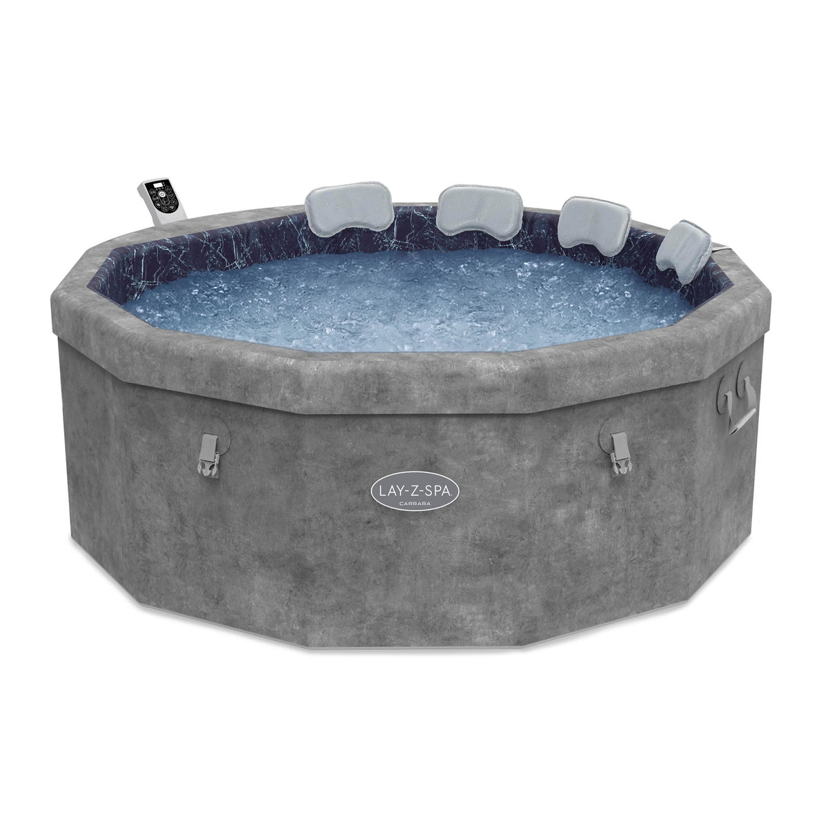 Lay-Z-Spa Carrara Round Hot Tub, 4-6 Person, Wifi App Control