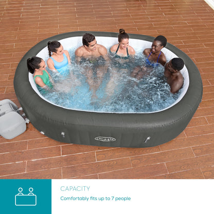 Lay-Z-Spa Mauritius AirJet Oval Hot Tub, 5-7 Person, Wifi App Control
