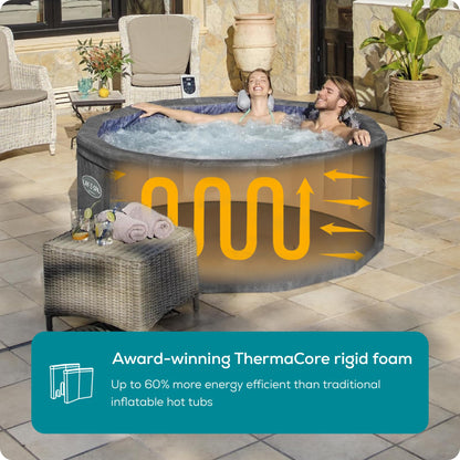 Lay-Z-Spa Carrara Round Hot Tub, 4-6 Person, Wifi App Control