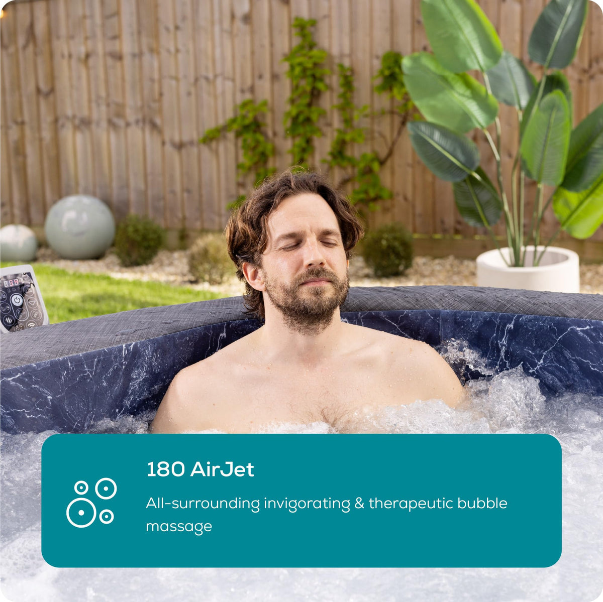 Lay-Z-Spa Copenhagen Round Hot Tub, 5-7 Person, Wifi App Control