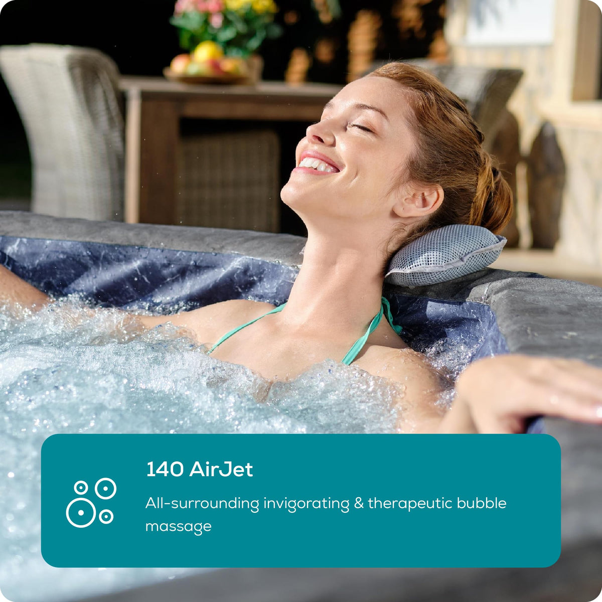Lay-Z-Spa Carrara Round Hot Tub, 4-6 Person, Wifi App Control