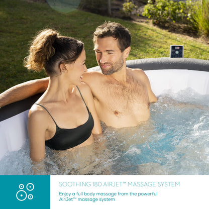 Lay-Z-Spa Mauritius AirJet Oval Hot Tub, 5-7 Person, Wifi App Control