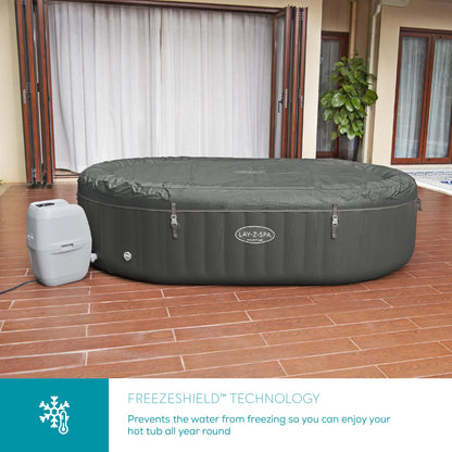 Lay-Z-Spa Mauritius AirJet Oval Hot Tub, 5-7 Person, Wifi App Control