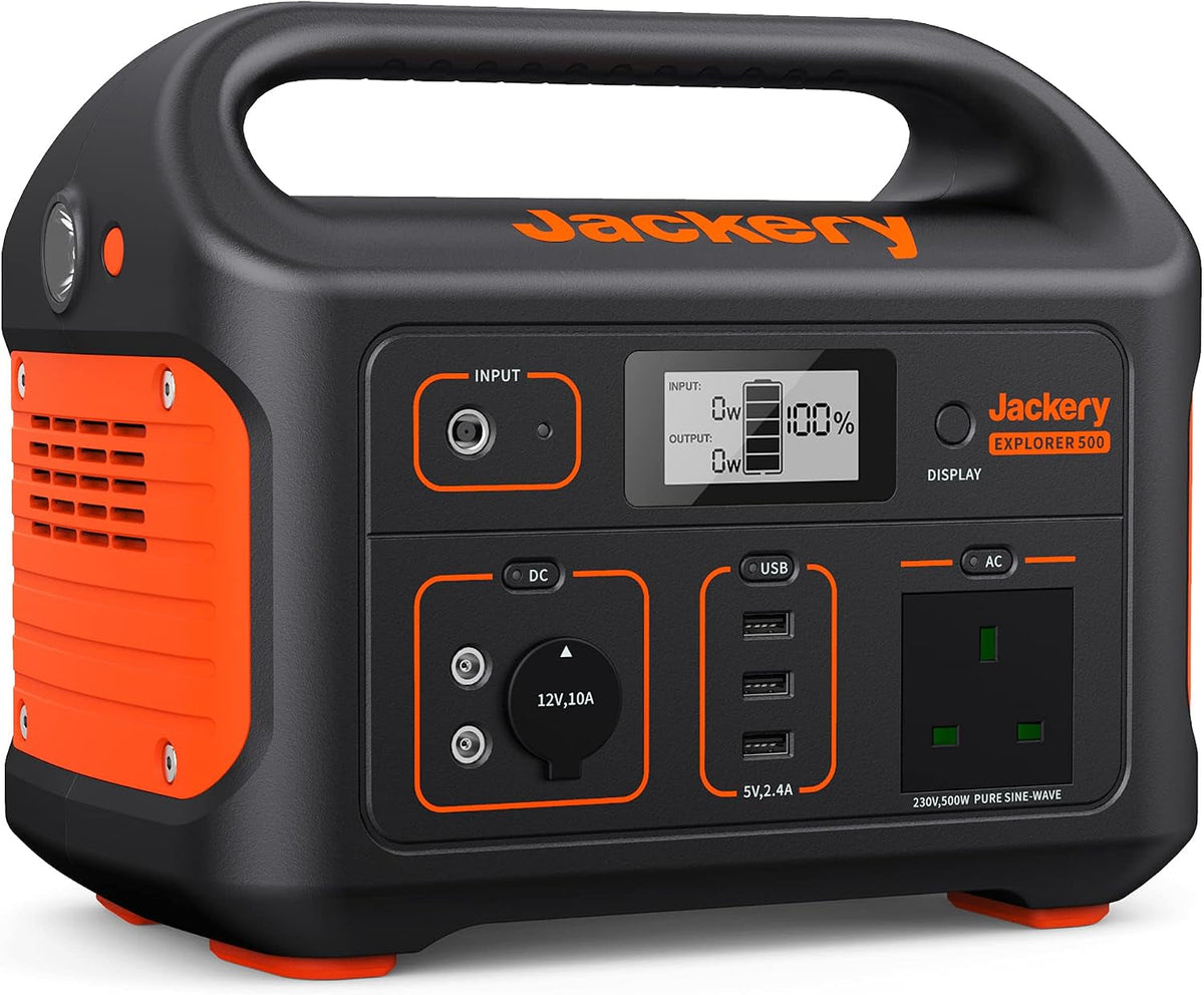 Explorer 500 Portable Power Station, 518Wh Compact Backup Power