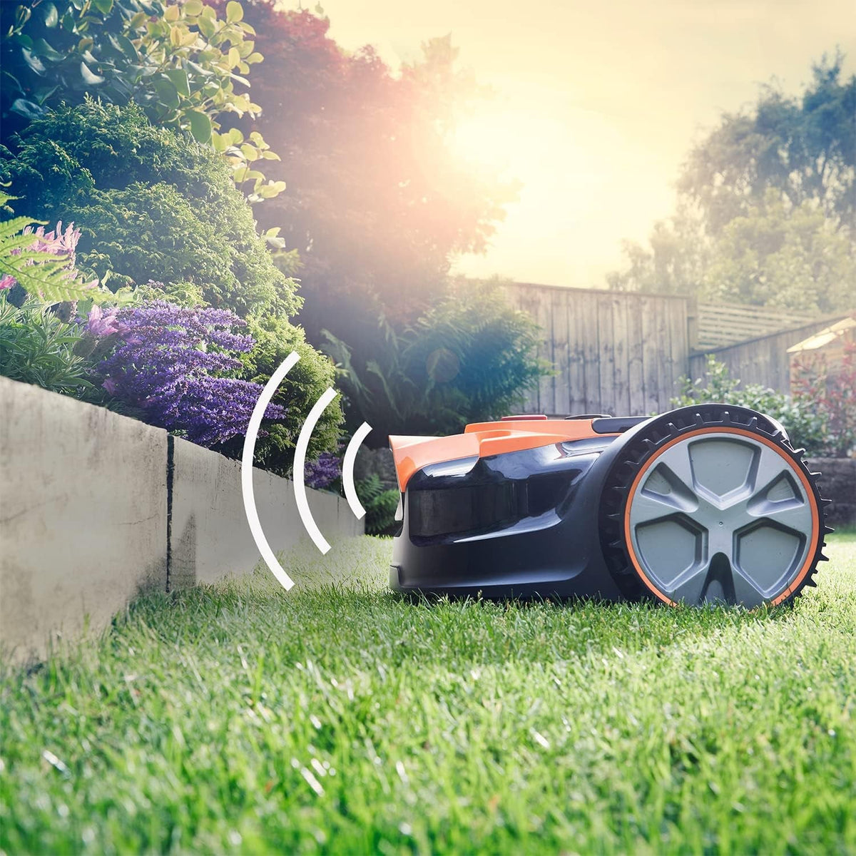 Ocumow 16 Vision Robot Lawnmower, 2 Batteries & Charger, 300M2