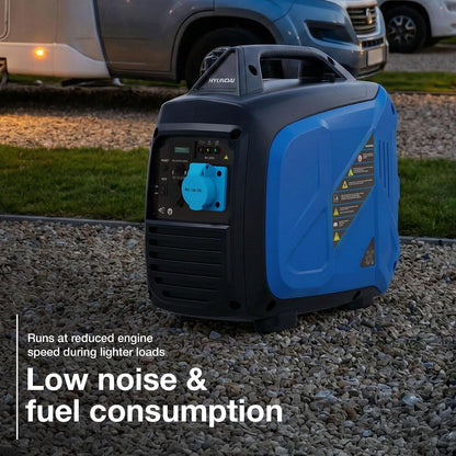 3.3Kw / 3300W Petrol Inverter Generator, 3.0Kw Continuous, Recoil Start, Pure Sine Wave, 16A Industrial Socket Low Noise Power for Caravans & Motorhomes