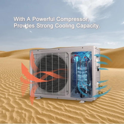12000 BTU Air Conditioner, Wall Split, Wi Fi, 5 in 1, Air Cooler, Heater, Dehumidifier, Air Purifier, Fan, with Heat Pump, Remote Control, 3.5 Kw, A++ Rating, App Control, Pre Gassed