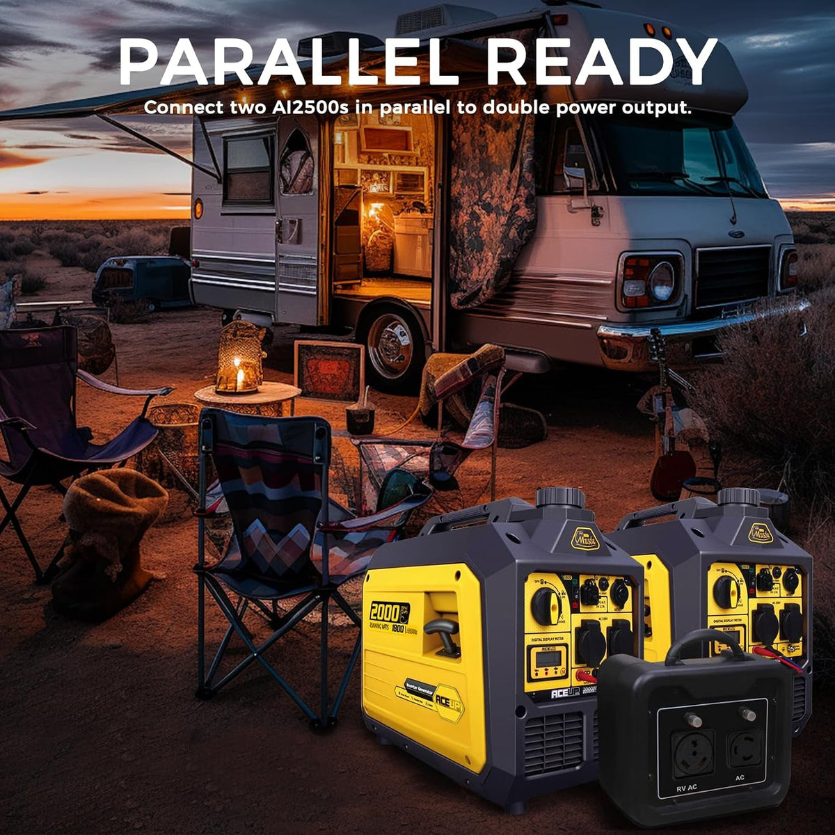 2000 Watt Petrol Inverter Generator Silent Pure Sine Wave