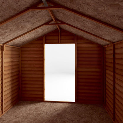 WALTONS 10 X 8 Overlap Storage Shed | Apex Roof | 7Mm Overlap Cladding | Wooden Garden Storage Shed | 10 Year anti Rot Guarantee | 10 X 8 10Ft 8Ft | Window or Windowless (Windowless)