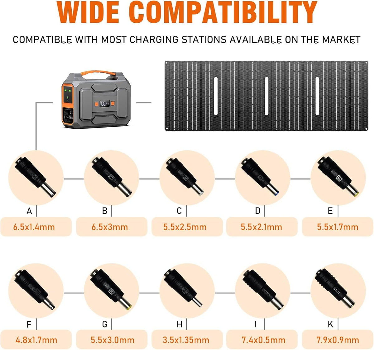 97.68Wh Portable Power Station with 40W Solar Panel,Camping