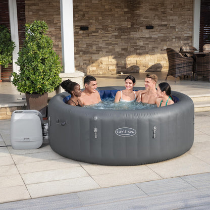 Lay-Z-Spa Santorini Round Hot Tub, 5-7 Person, Wifi App Control
