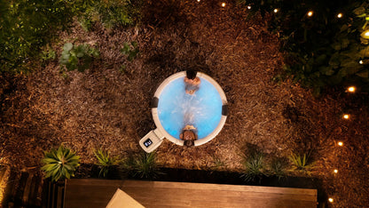 MSpa Denver Carbon Grey 6 Person Portable Modular Hot Tub, WiFi Controlled 13A Plug & Play 2026 Model, LED Colour Lighting, UVC+, Thermal Interlayer, Heats to 40°C, 120 Air Jets All Year Use-DIY Setup