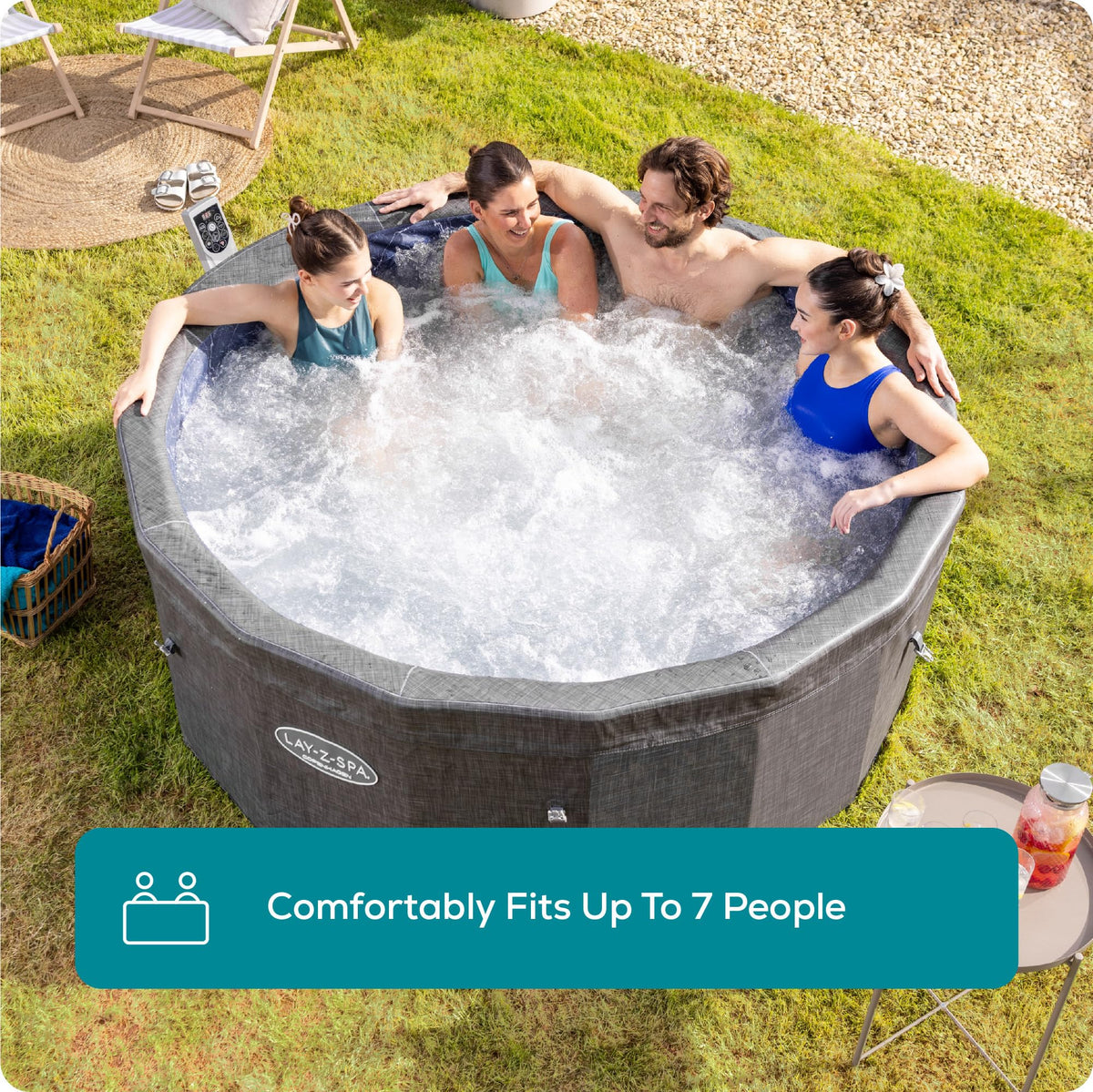 Lay-Z-Spa Copenhagen Round Hot Tub, 5-7 Person, Wifi App Control