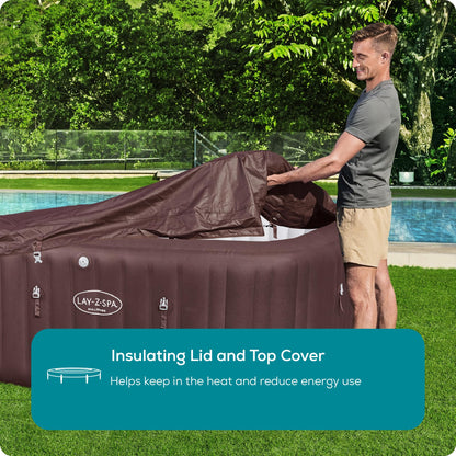 Lay-Z-Spa Maldives Square Hot Tub, 5-7 Person, Wifi App Control