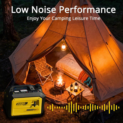 3400 Watt Petrol Inverter Generator Silent Pure Sine Wave