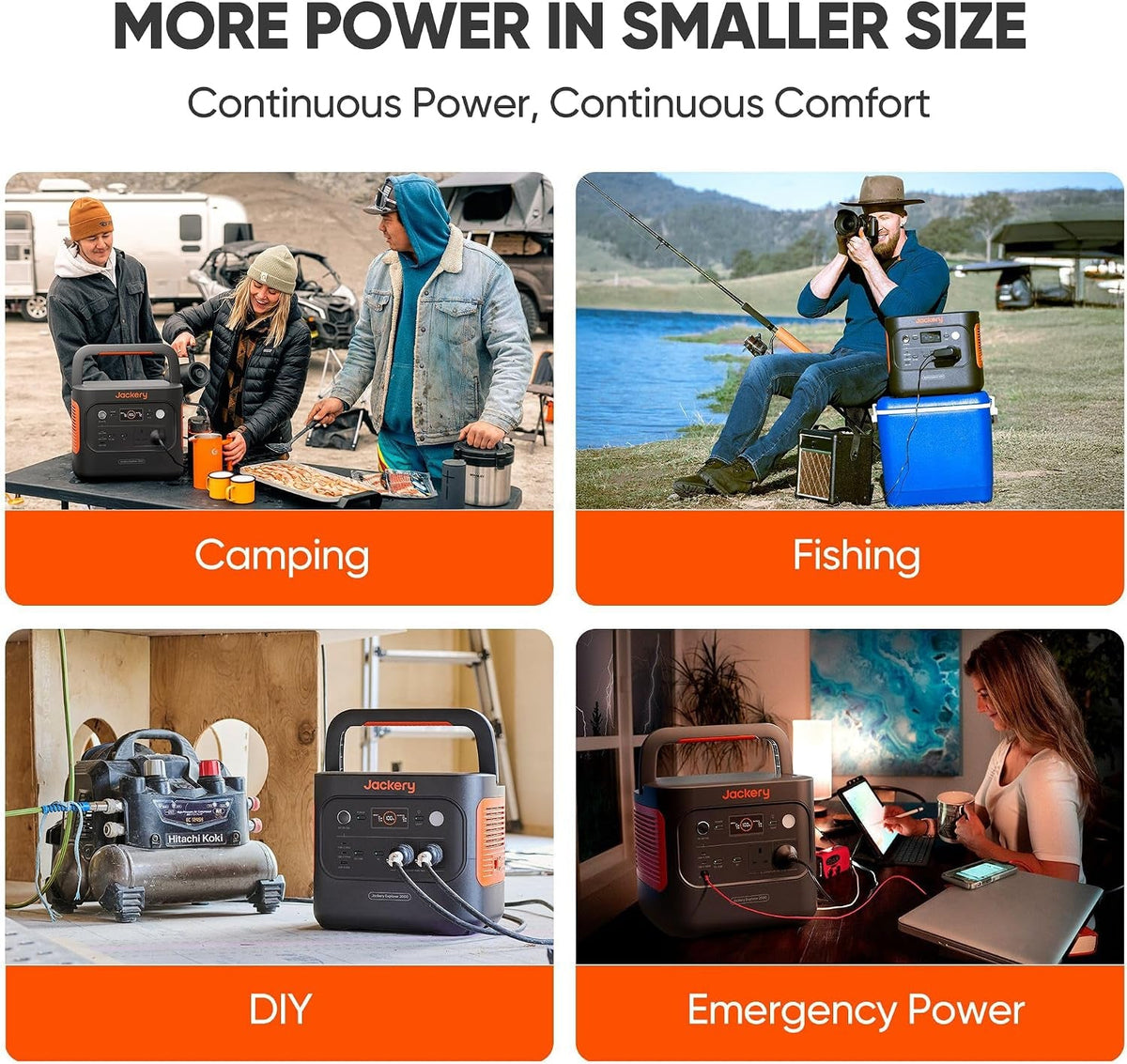 2000V2, 2200W Portable Power Station with DC8020 Car Charger Cable
