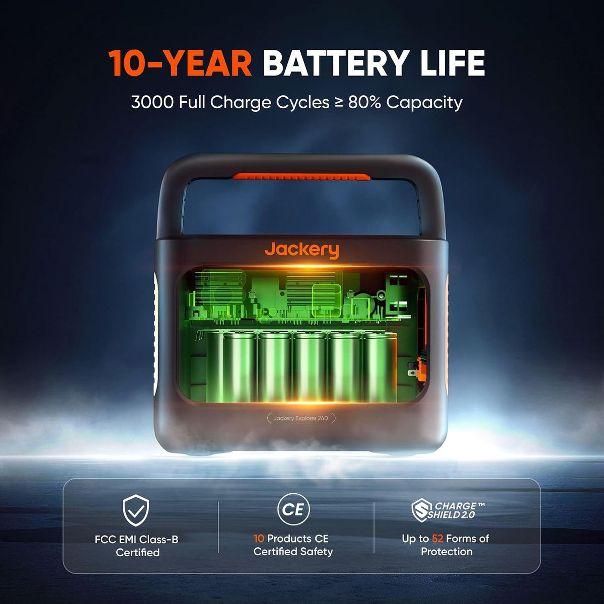 Explorer 240 V2 Portable Power Station, 7.7Lbs Power on the Go