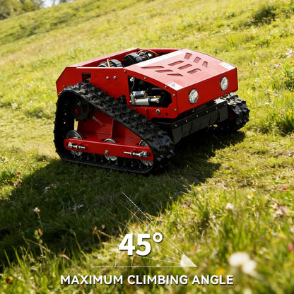 Remote-Controlled Lawnmower, 9Hp Hybrid Tracked Robotic Lawnmower, 55Cm Cutting Width, Remotely Adjustable Cutting Height, All-Terrain Self-Charging Operation, Suitable for Various Scenarios
