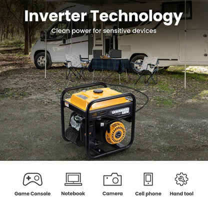 3500W Petrol Inverter Generator Portable 4-Stroke 223Cc
