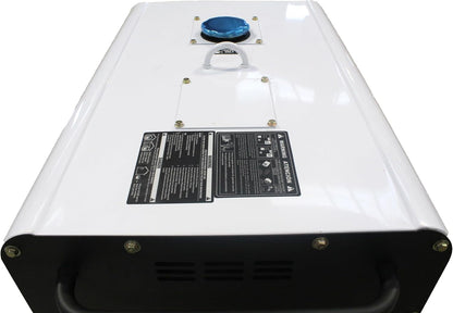 7.5Kva / 5.8Kw Diesel Generator, 230V & 400V Max Power, Electric Start, Long Runtime, White, Portable Backup Power Generator