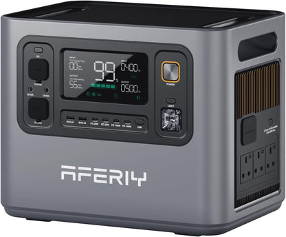 3000W 2048Wh Expandable Portable Power Station, Max 10240Wh Capacity, 1.5H Fast Charge, PD 140W, <10Ms UPS Backup, App Control, Solar Generator for Caravans, Camping & Home, 7-Year Wa-Rranty