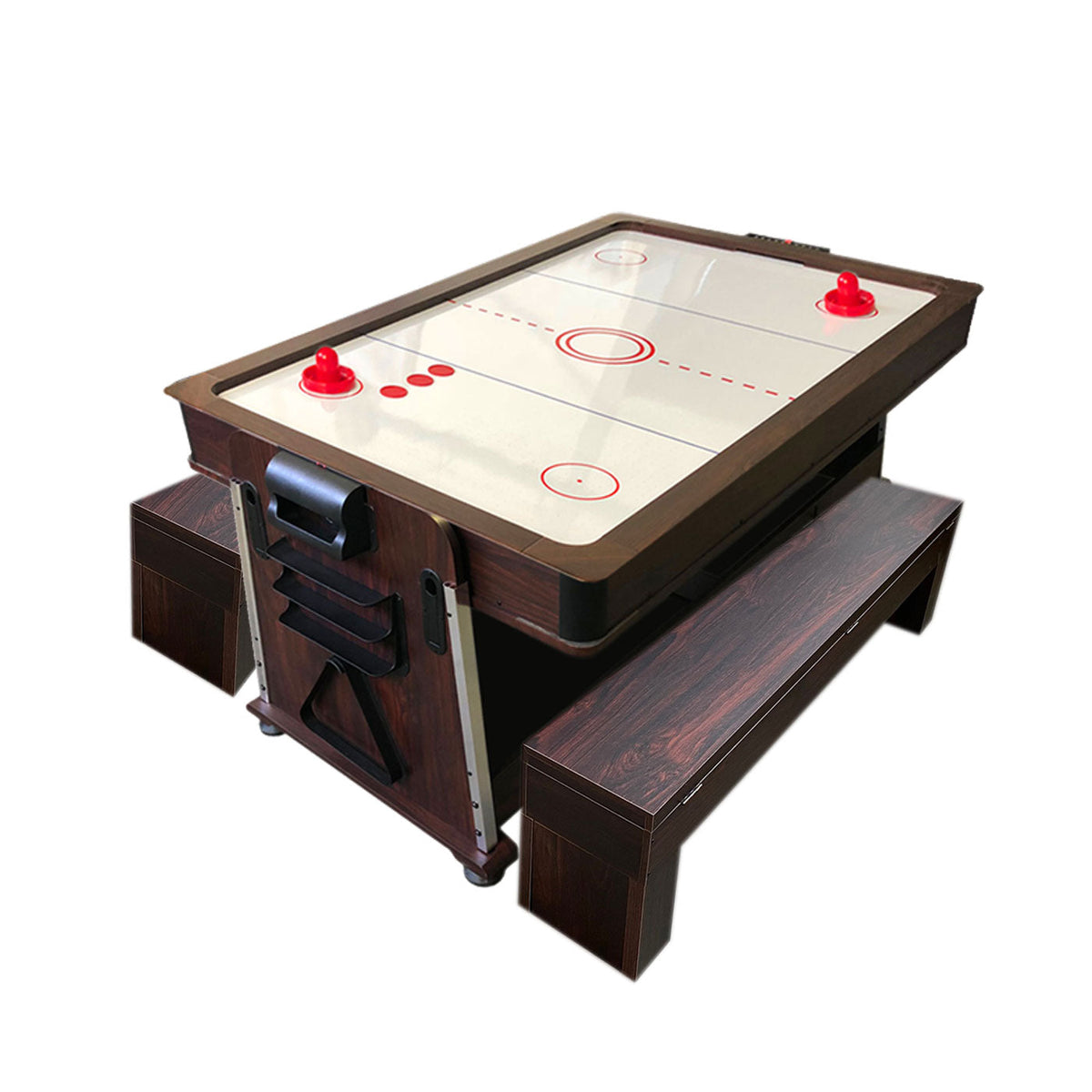 Pool Table 7ft + Air Hockey + Table Tennis + Table – Mattew with Benches
