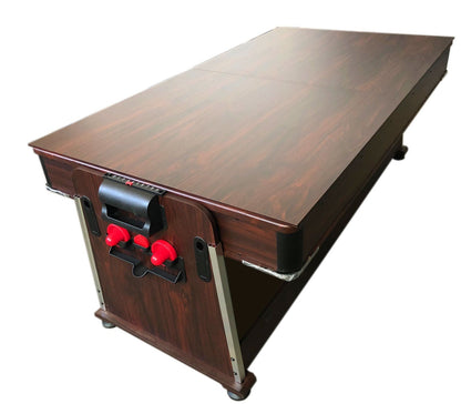 Pool Table 7ft + Air Hockey + Table Tennis + Table – Mattew with Benches