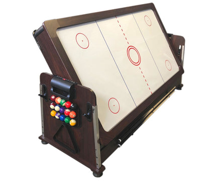 Pool Table 7ft + Air Hockey + Table Tennis + Table – Mattew with Benches