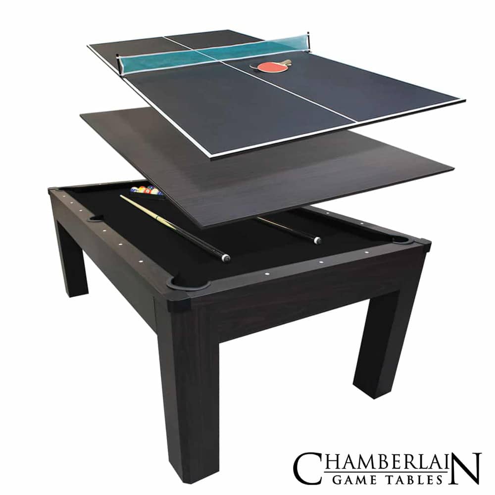 New York Nights 7 Ft Pool Table Set with Benches and Top