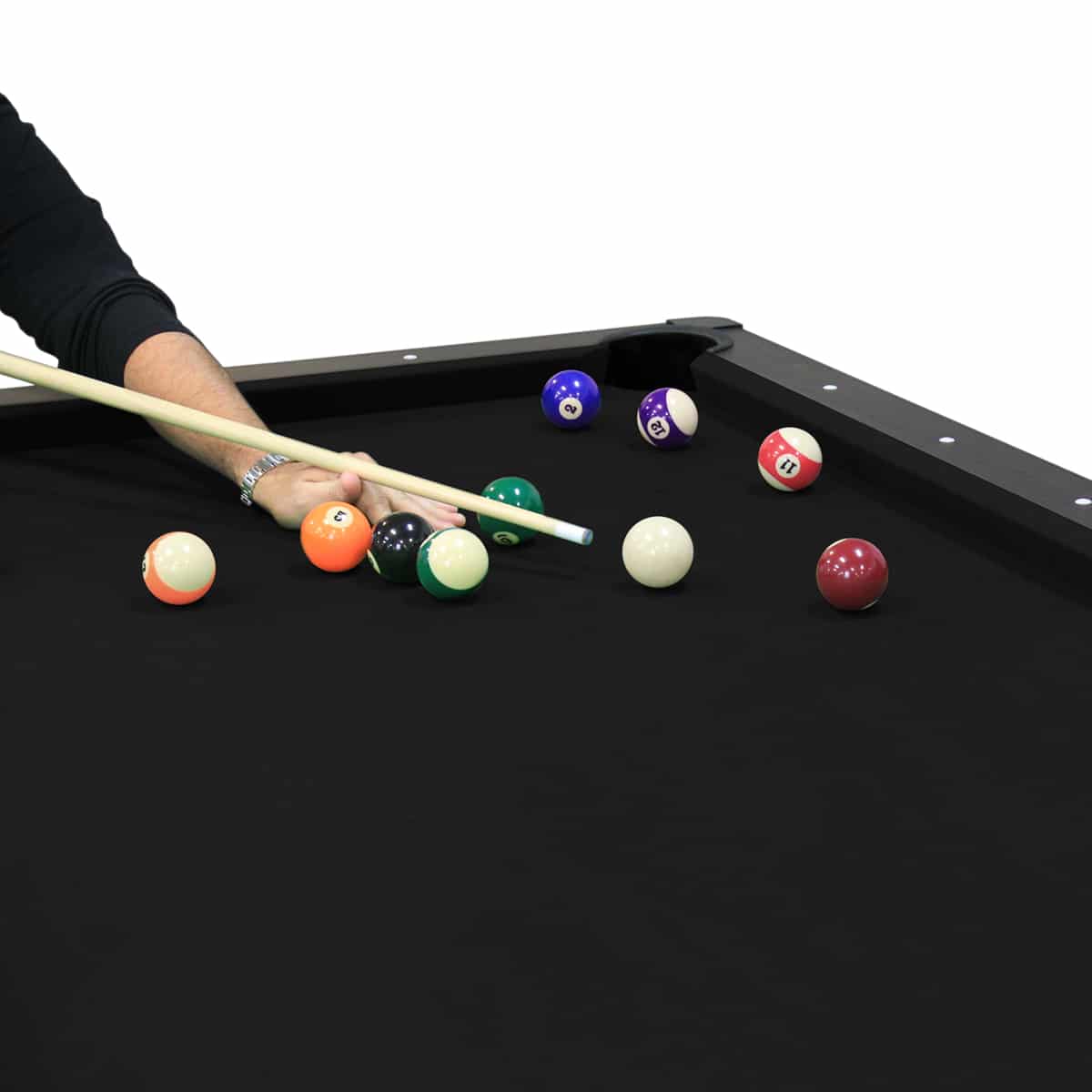 New York Nights 7 Ft Pool Table Set with Benches and Top