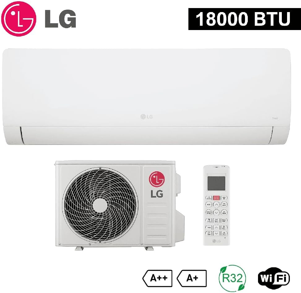 Mono Split Air Conditioner 18000 BTU Libero WZ18 (WZ18AWN.SNU1+WZ18AWU.SUU1), Inverter Air Conditioner R32 A++/A+, Wifi Heat Pump, Matte White
