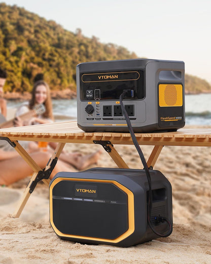 Flashspeed 1500 Power Station with Extra Battery, up to 2956Wh