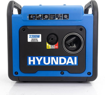 2200W / 2.2Kw Petrol Inverter Generator, Electric Start, Pure Sine Wave Output, Lightweight, Quiet Running with 3 Year Warranty, Multi-Color